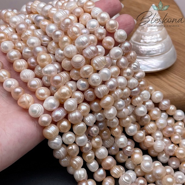 Жемчуг шар микс №1 8-8,5 мм 