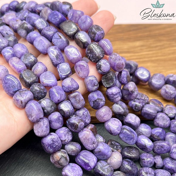 Агат тонированный галтовка 9-10 мм