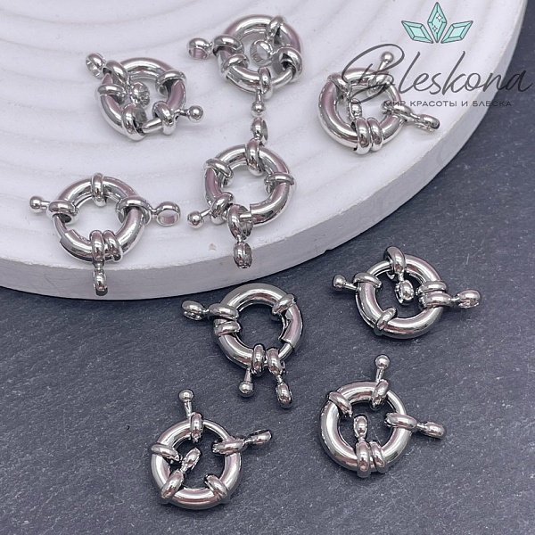 13*3,3 мм Цвет серебро, Замок Штурвал Люкс