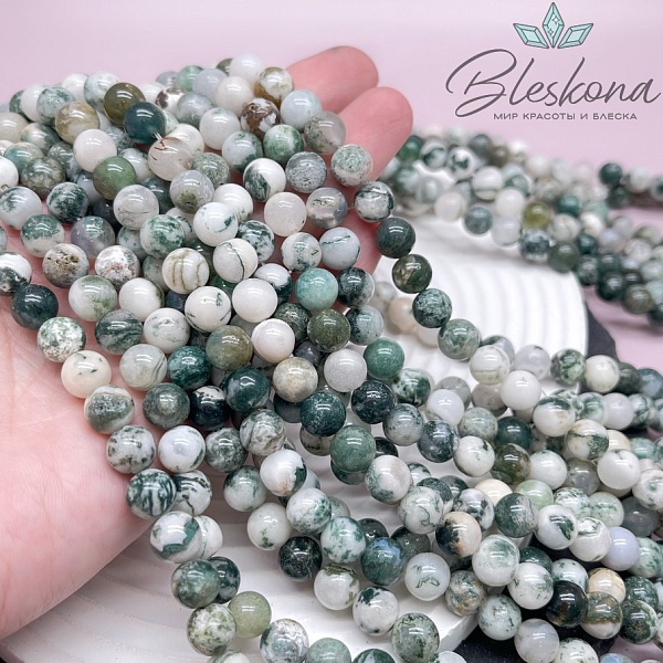 Агат древесный 8 мм