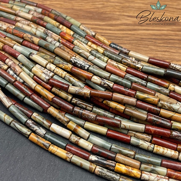 Яшма Picasso трубочки 13*4мм