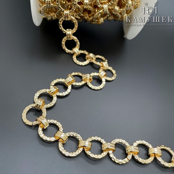 Цепь №45-1 цвет золото 12 мм/6,5*3 мм