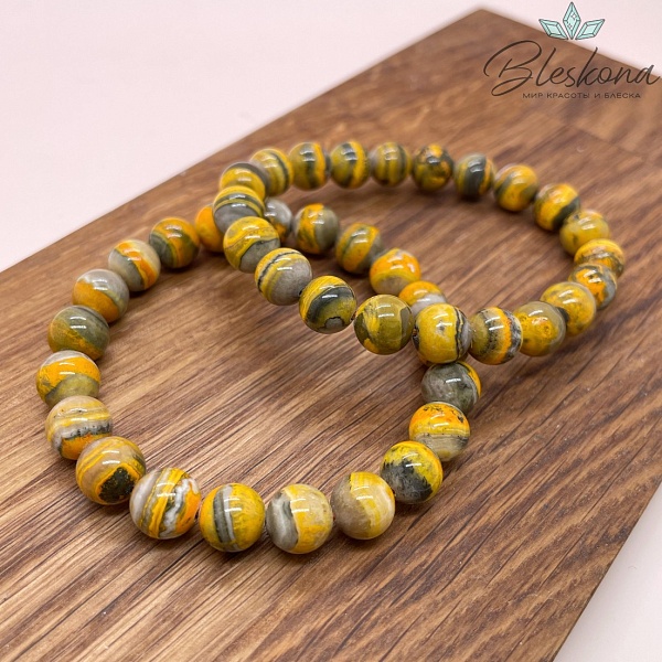 Агат индонезийский 9 мм сет 18 см