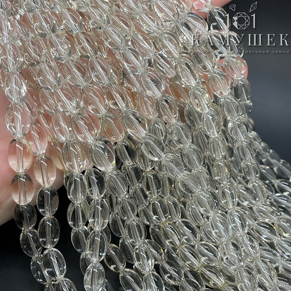 Горный хрусталь желтый рис 12*8мм