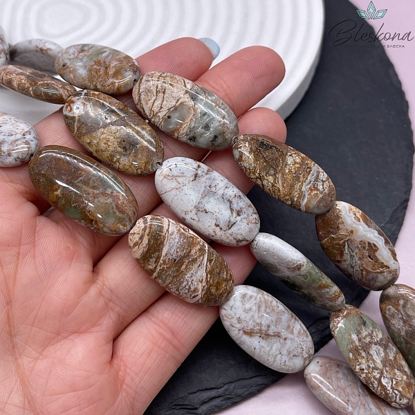 Агат овал 30*15 мм №1