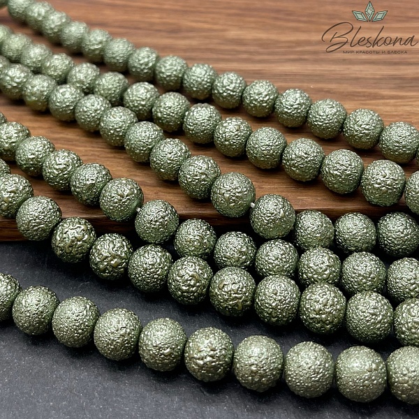 10 мм Бусина акриловая зеленая