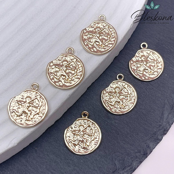 14 мм, цвет золото, Подвеска Стрелец Р16686