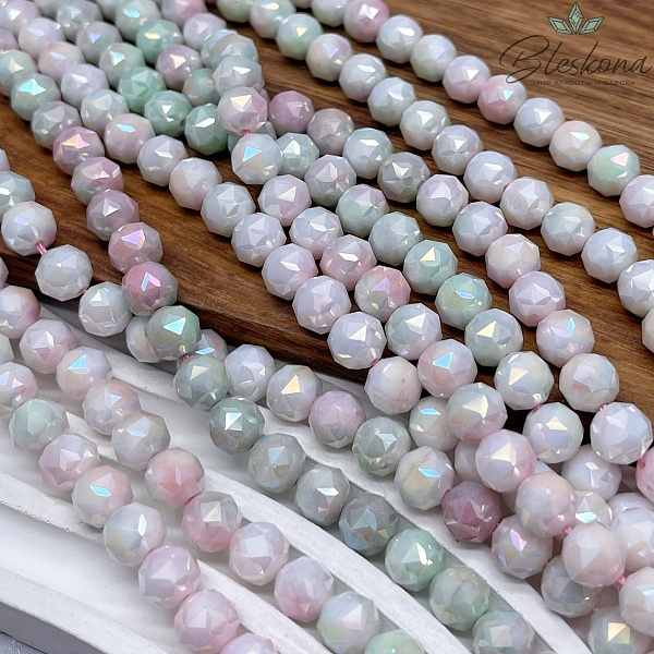 Стекло Lux микс № 4 огранка  острая 8 мм