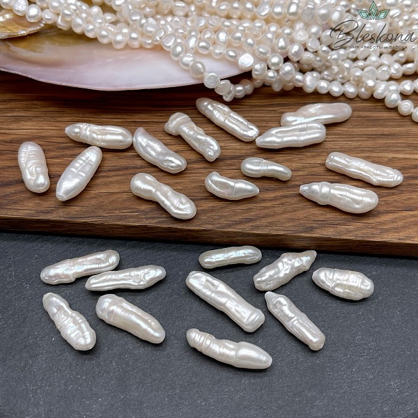 Жемчуг Бива белый штучно 18-23 мм
