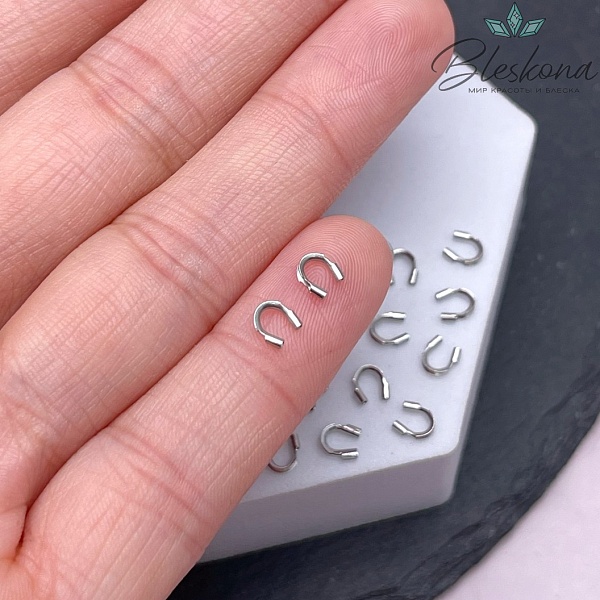 4,5*4,5 мм Цвет серебро, Протектор уп. 10 шт. 