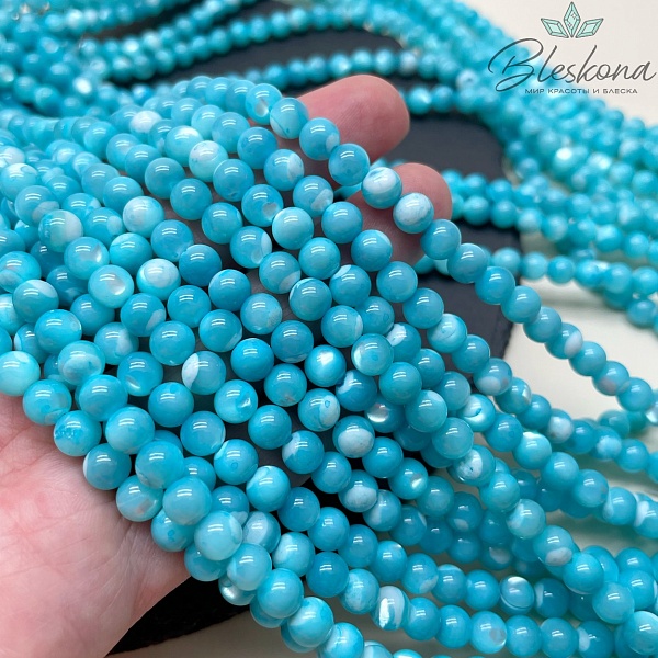 Перламутр голубой 6 мм