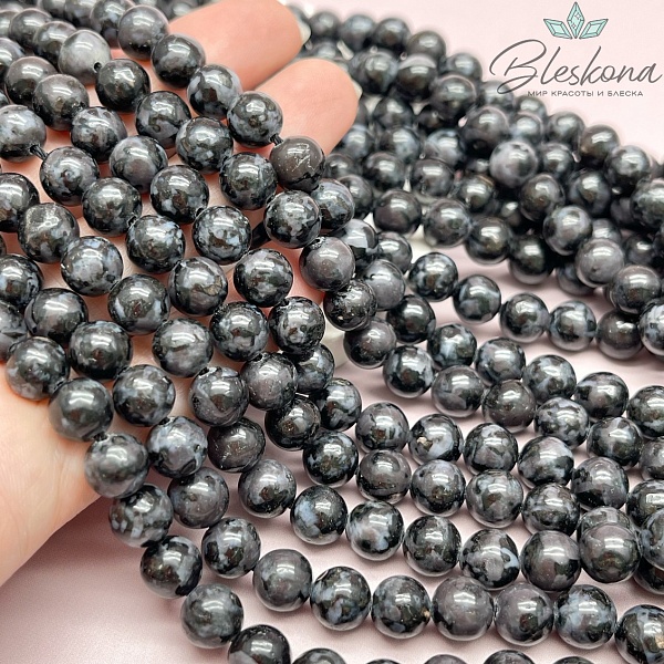 Индиго-габбро (Мистический Мерлинит) 8 мм