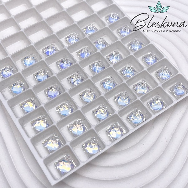 6431 Princess Cut 9 мм Crystal Aurore Boreale (AB)