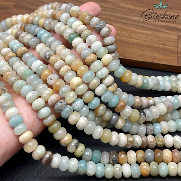 Амазонит рондель 8*5 мм