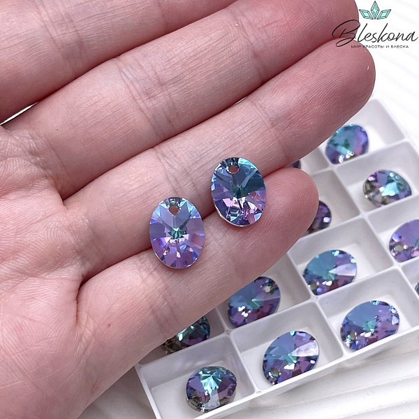 6028 XILION Oval 12 мм Crystal Vitrail Light P