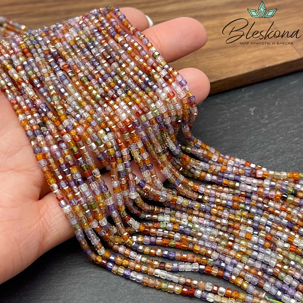 Циркон огранка микс 2,5 мм (кубический цирконий, фианит) 