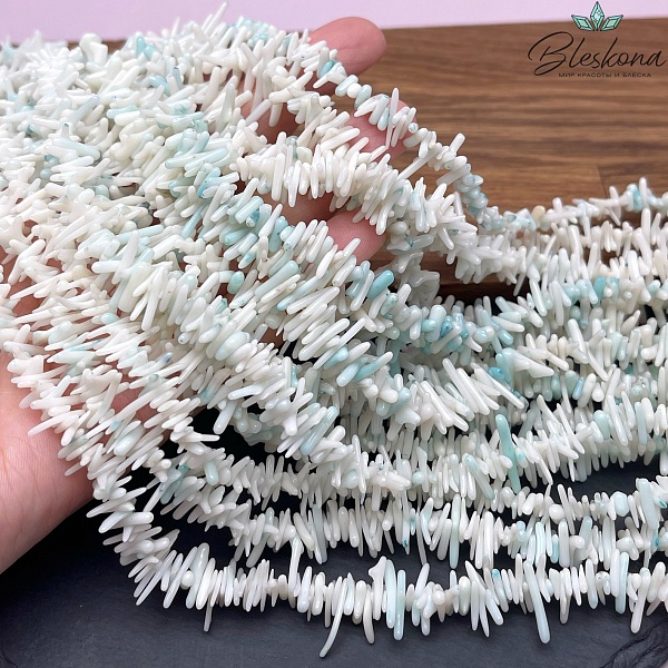 Коралл бело-голубой веточки (Коралловые водоросли) 6-13 мм