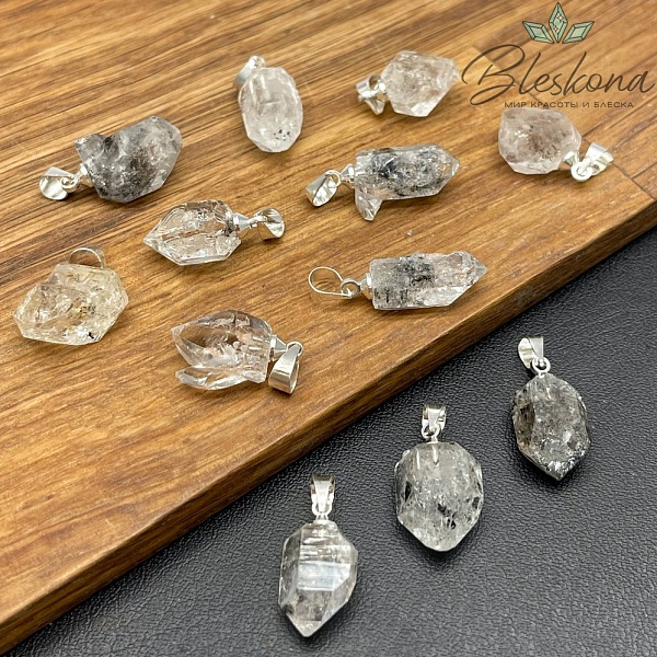 Подвеска Херкимерский алмаз 16-18 мм