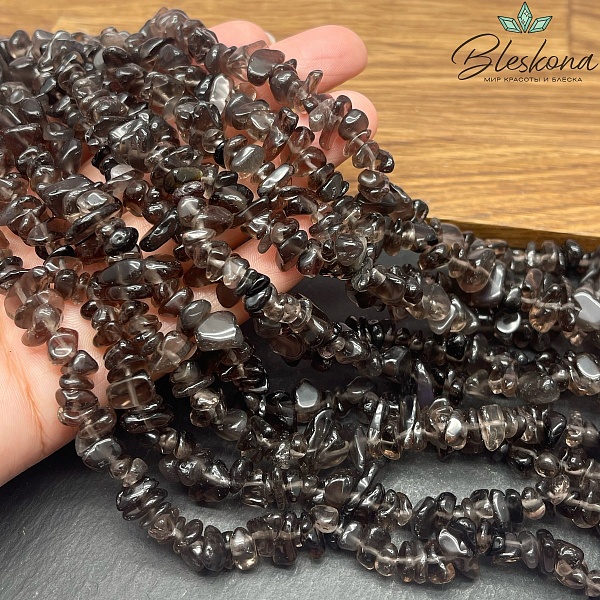 Крошка Раухтопаз ширина бусин ~ 8-10 мм