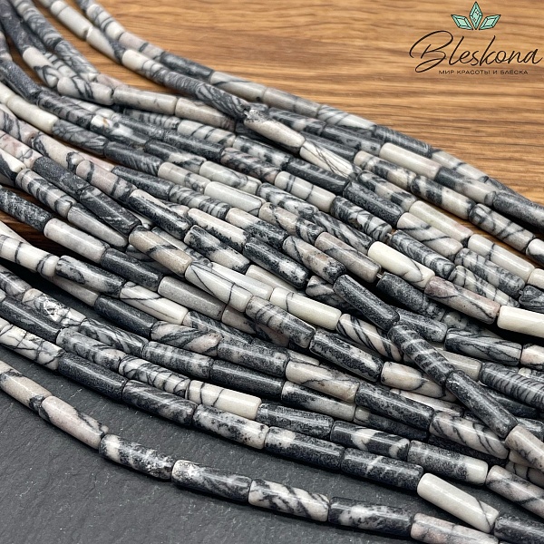 Яшма Зебра трубочка 13*4 мм