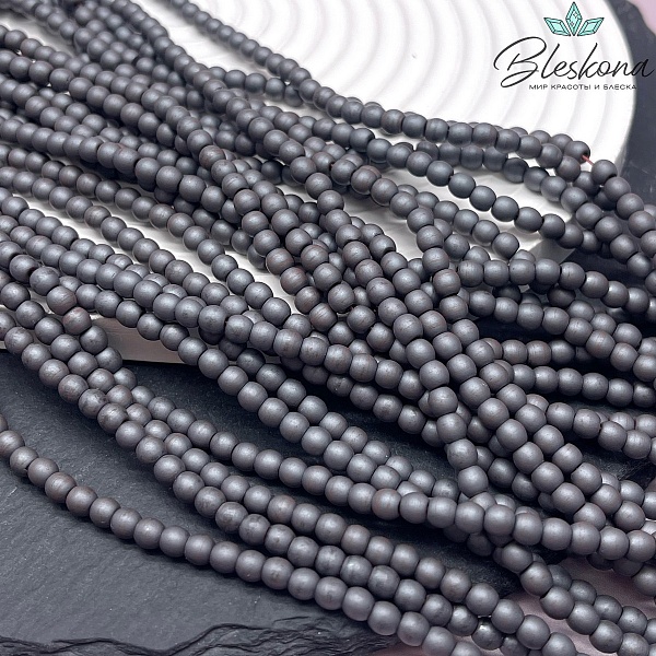 4 мм Гематин имитация, цвет Графит