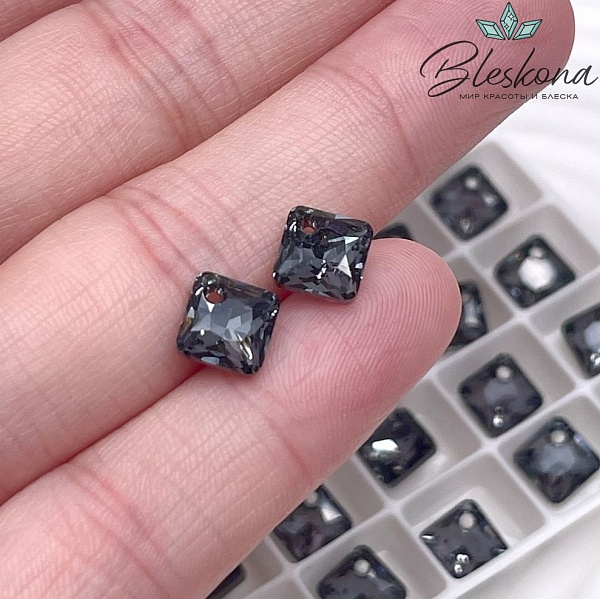 6431 Princess Cut  9 мм Crystal Silver Night