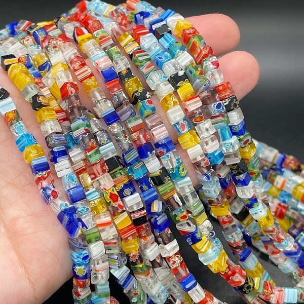 Муранское стекло куб 4 мм