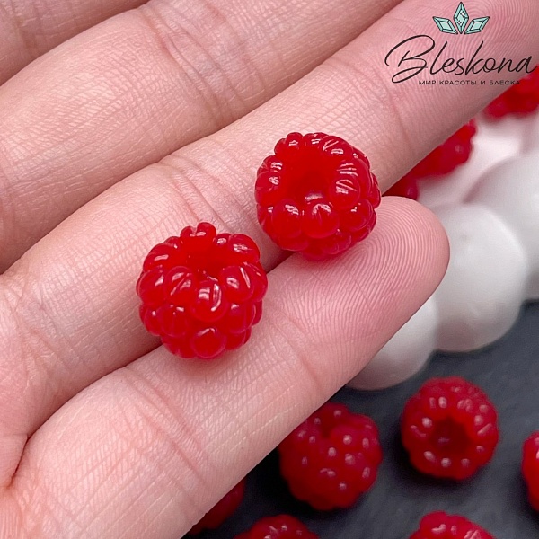 12*11 мм, Подвеска  Малина глянцевая