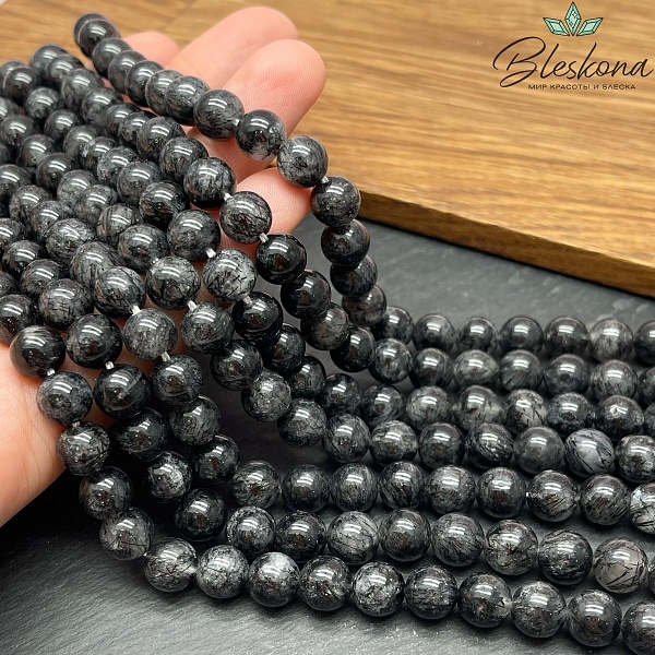 Кварц Турмалиновый №4 8 мм