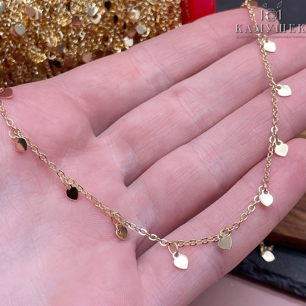 Цепь №12-1 цвет золото 1,7*2 мм