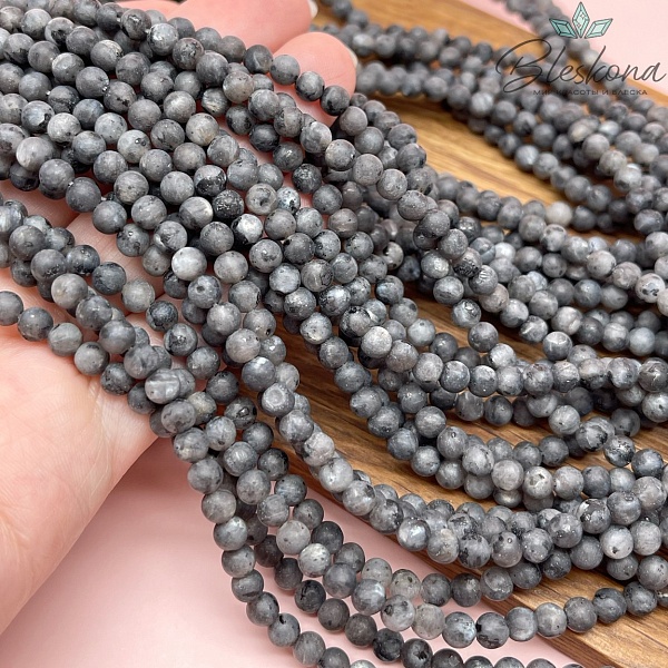 Ларвикит (Лабрадорит) шар матовый 4 мм