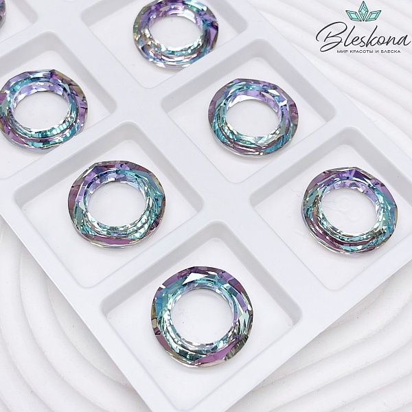 4139 Cosmic Ring 20 мм Crystal Vitrail Light Unfoiled
