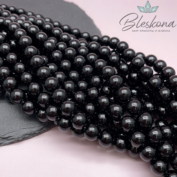 Обсидиан черный 10,5 мм