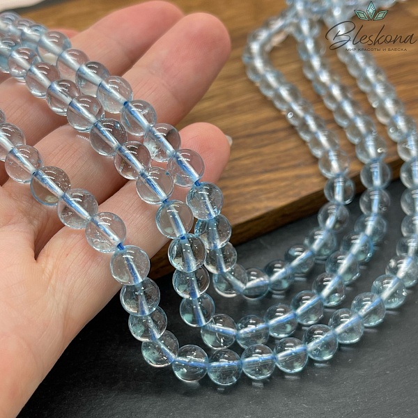 Топаз голубой 7 мм