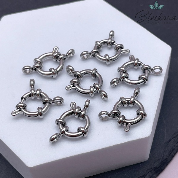 12 мм Цвет серебро, Замок штурвал