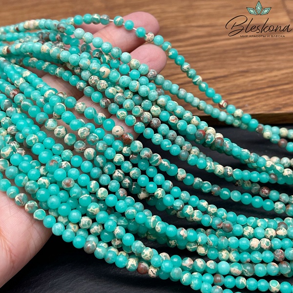 Варисцит зеленый (имитация) №1 4 мм