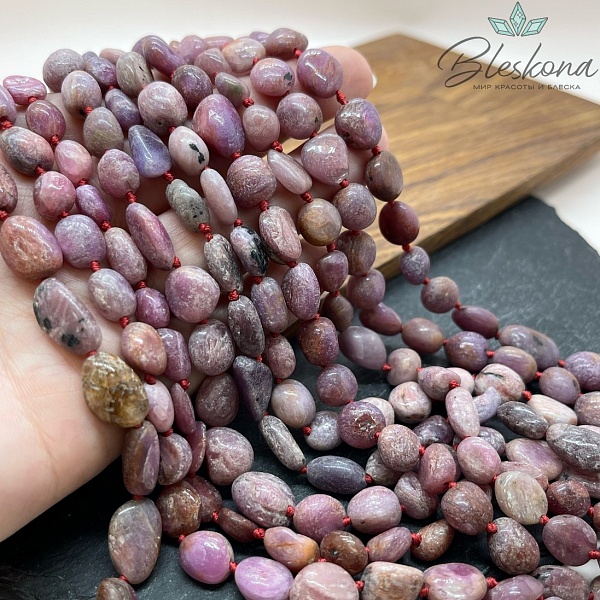 Рубин галтовка 7-10 мм