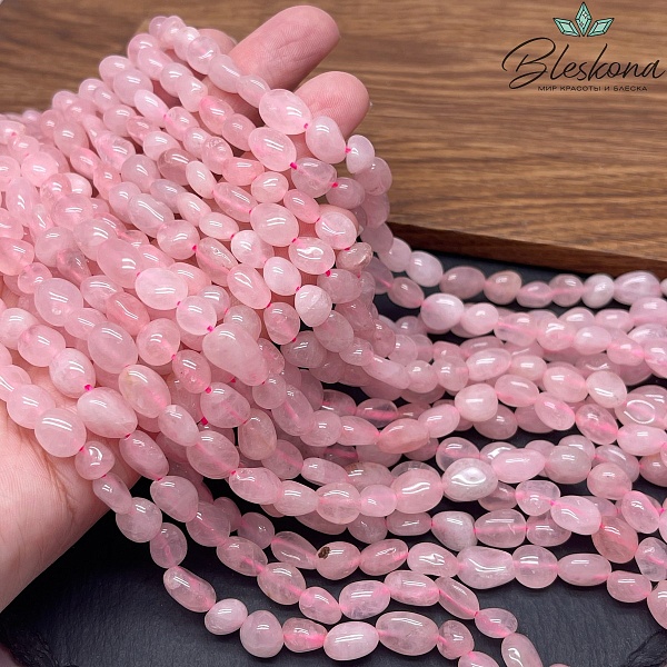 Розовый кварц галтовка 8-10 мм
