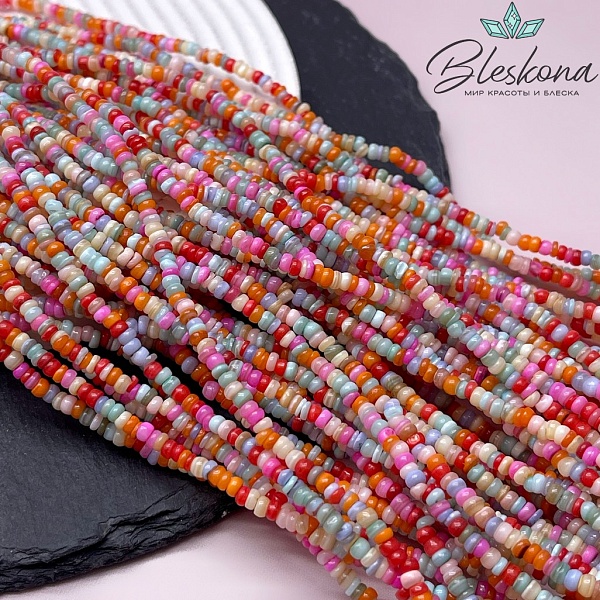 Перламутр микс диски 1,5*3 мм