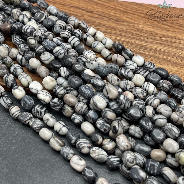 Яшма Зебра галтовка (8-10)*7 мм