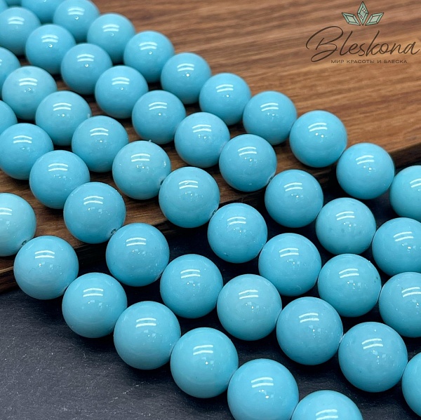 Оникс голубой (имитация) 14 мм 