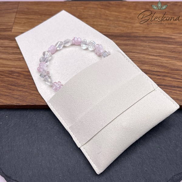 Мешочек- Конверт бархат Кремовый 7 см 