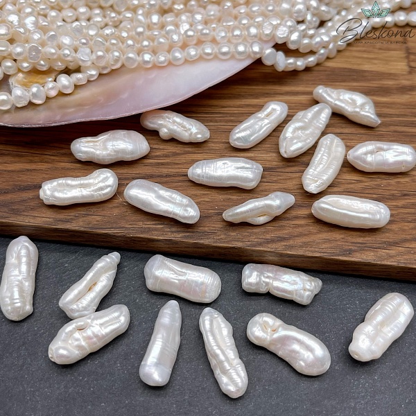 Жемчуг Бива белый штучно 20-22 мм