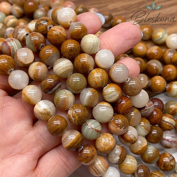 Оникс коричневый 10 мм 