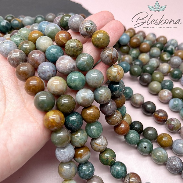 Агат индийский 12 мм