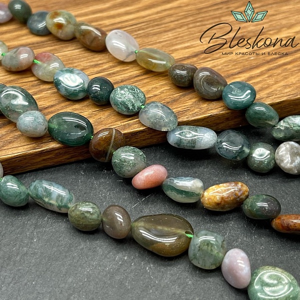 Агат индийский галтовка 9-12 мм