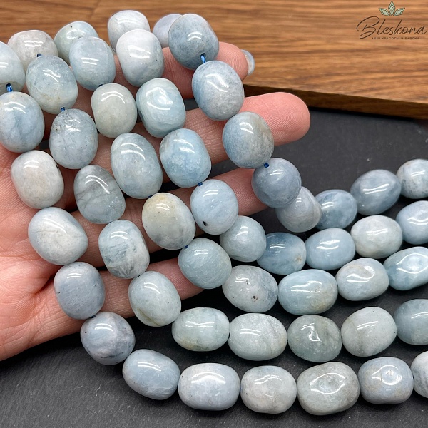 Аквамарин галтовка №4 (14-17)*(12-13) мм