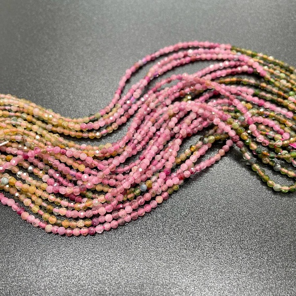 Турмалин Радуга микроогранка ⌀2мм 