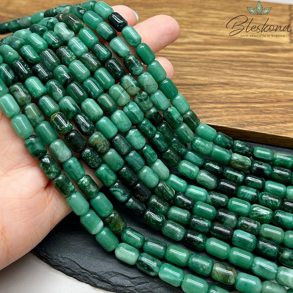 Лепидолит зеленый бочата 6*9 мм