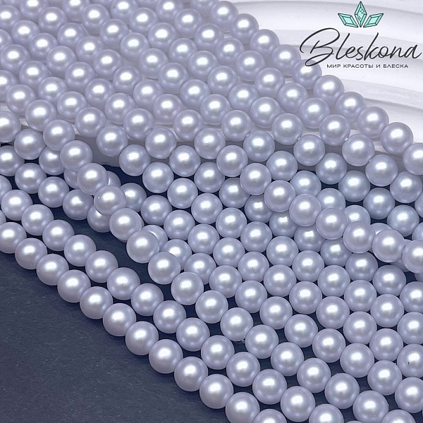 Жемчуг Майорка, цвет лавандовый перламутр №1 6 мм